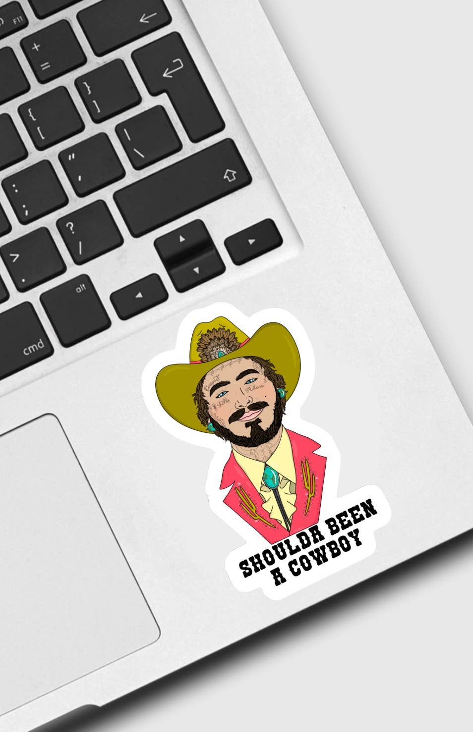 Shoulda Been A Cowboy Post Sticker