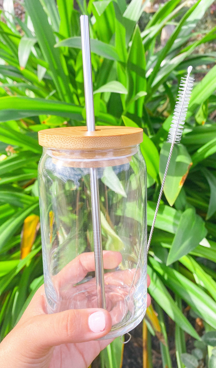 Bamboo Can Glass Lid | Modern Coffee Glass Lid