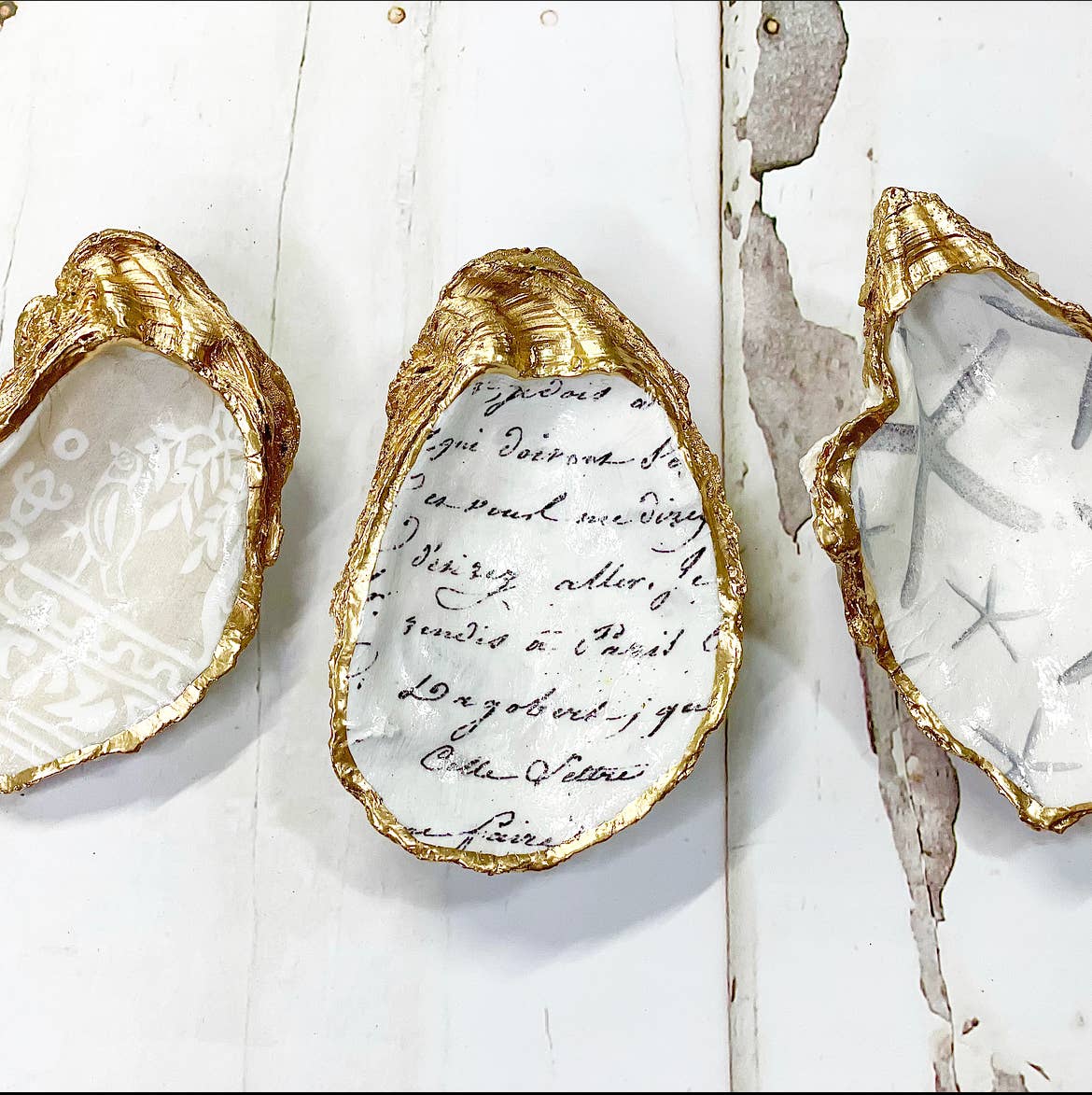 Grey Starfish Oyster Trinket Dish