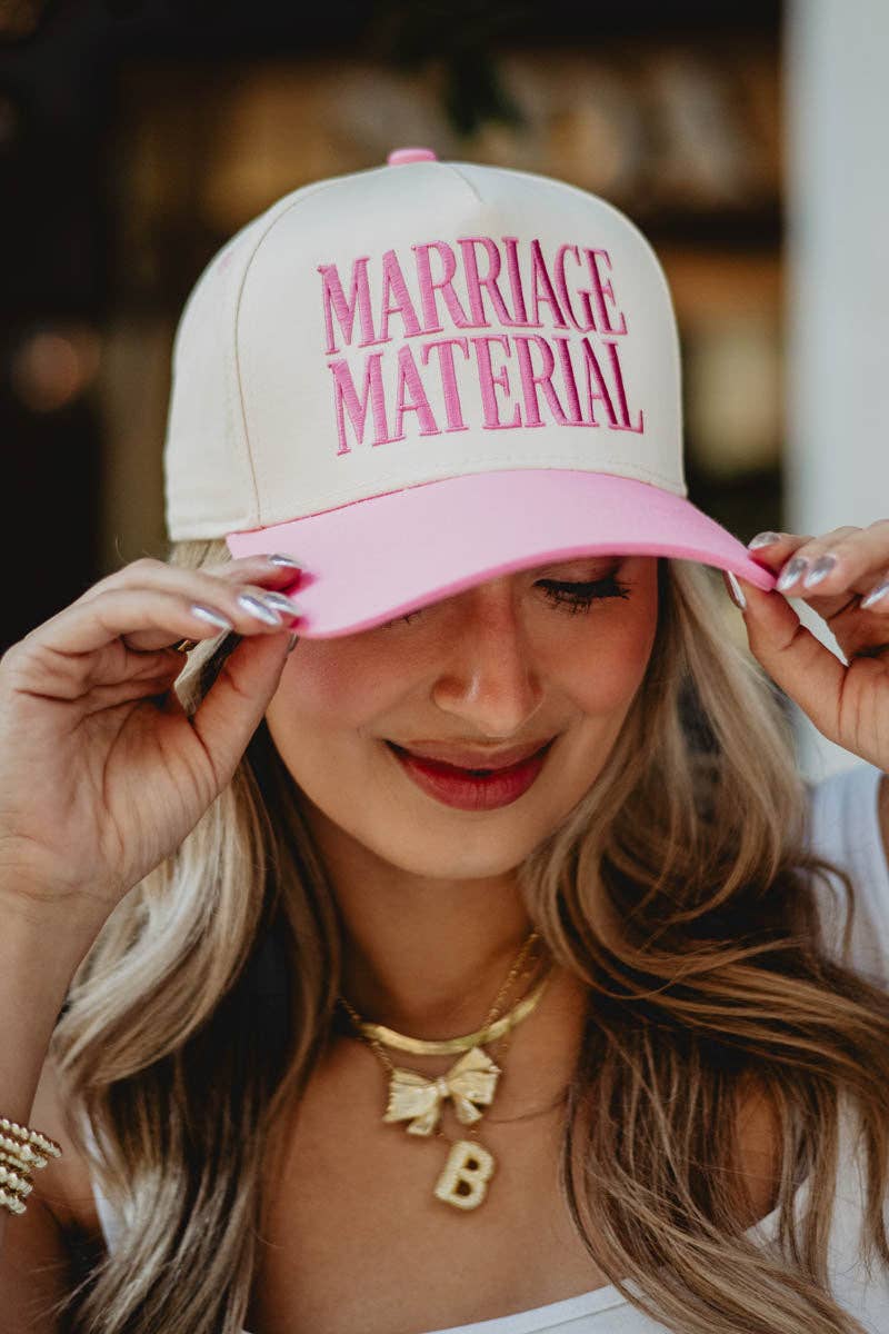 Marriage Material Two-Toned Trucker Hat