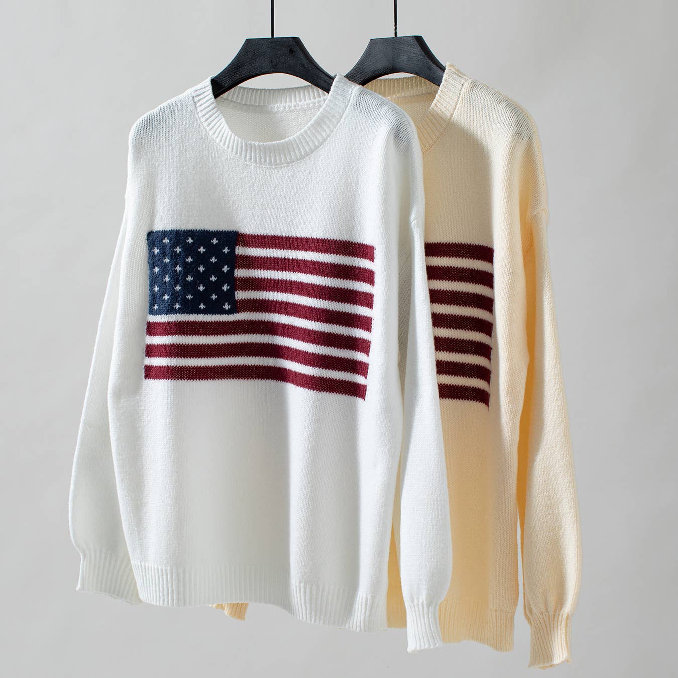 4th Of July American Flag Crewneck Sweater