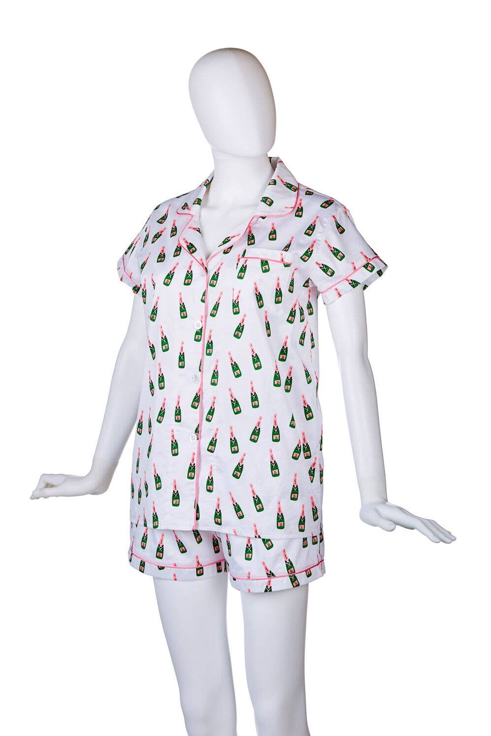 Pajama Short Set - Champagne