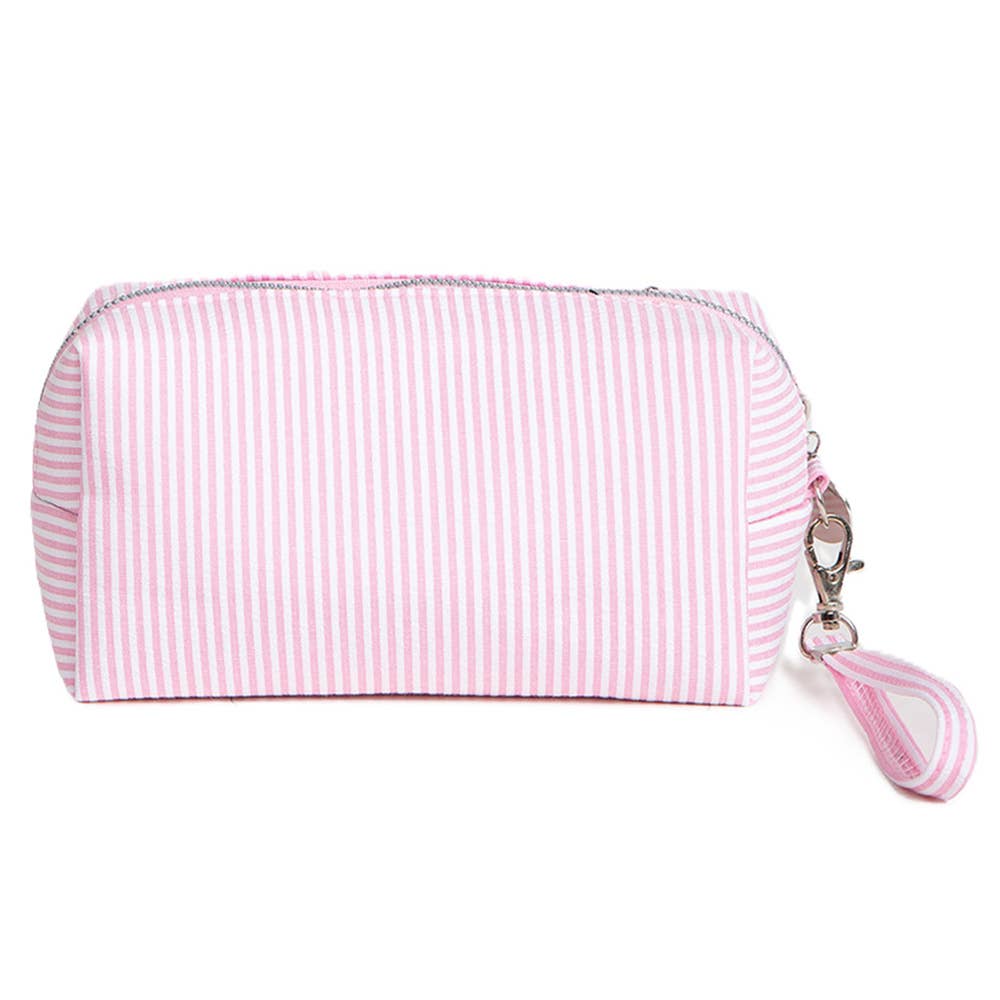 Striped Bubble Cosmetic Pouch Bag