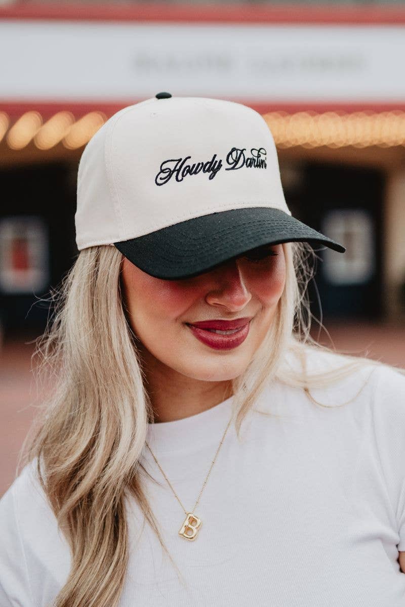 Howdy Darlin' Two-Toned Trucker Hats For Women