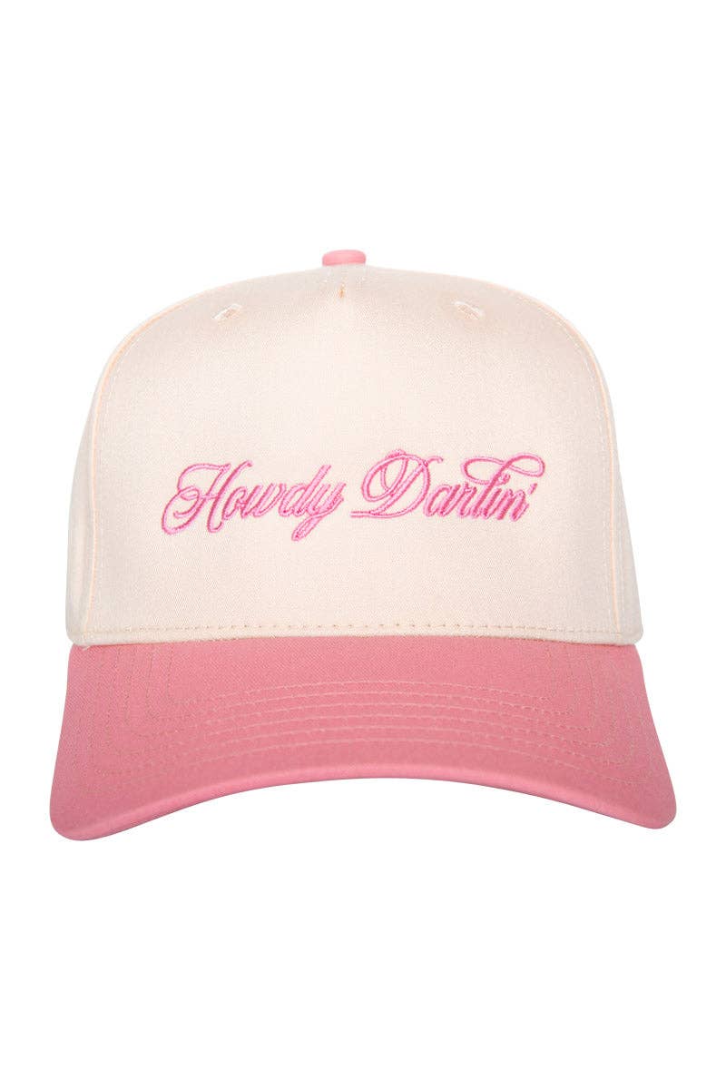 Howdy Darlin' Two-Toned Trucker Hats For Women