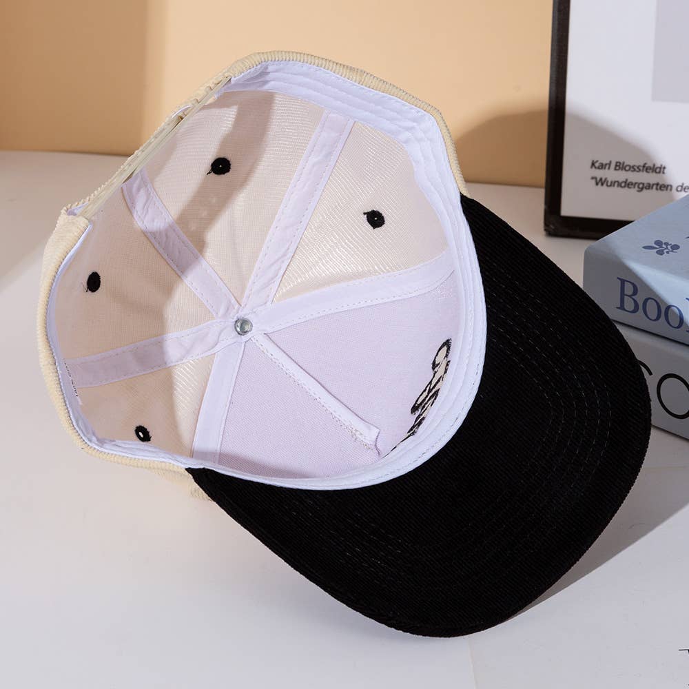 AMERICAN HONEY Embroidered Canvas Snapback Baseball Cap