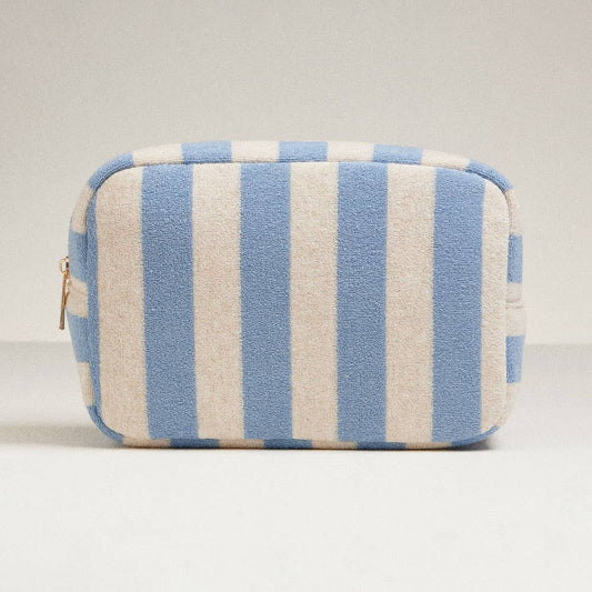 Striped Pattern Cosmetic Pouch Bag