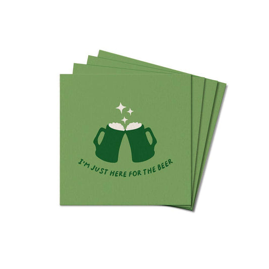 Just Here For The Beer Coaster Set | Beer Coasters
