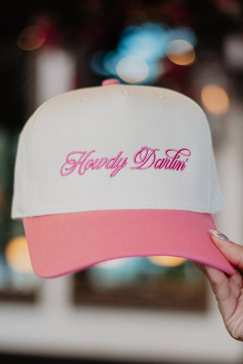 Howdy Darlin' Two-Toned Trucker Hats For Women