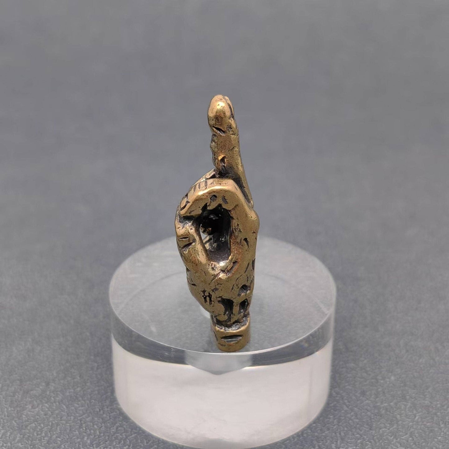 Brass Middle Finger Desktop Ornaments Decoration