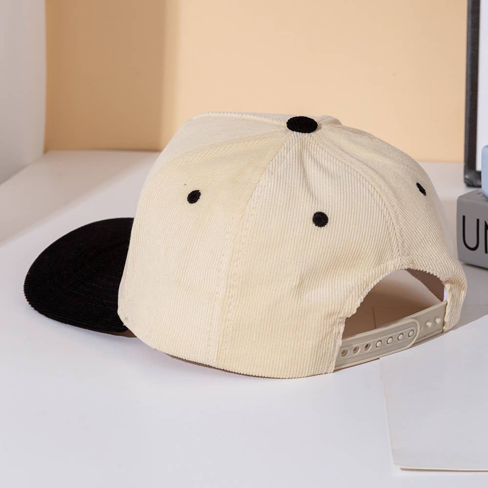 AMERICAN HONEY Embroidered Canvas Snapback Baseball Cap