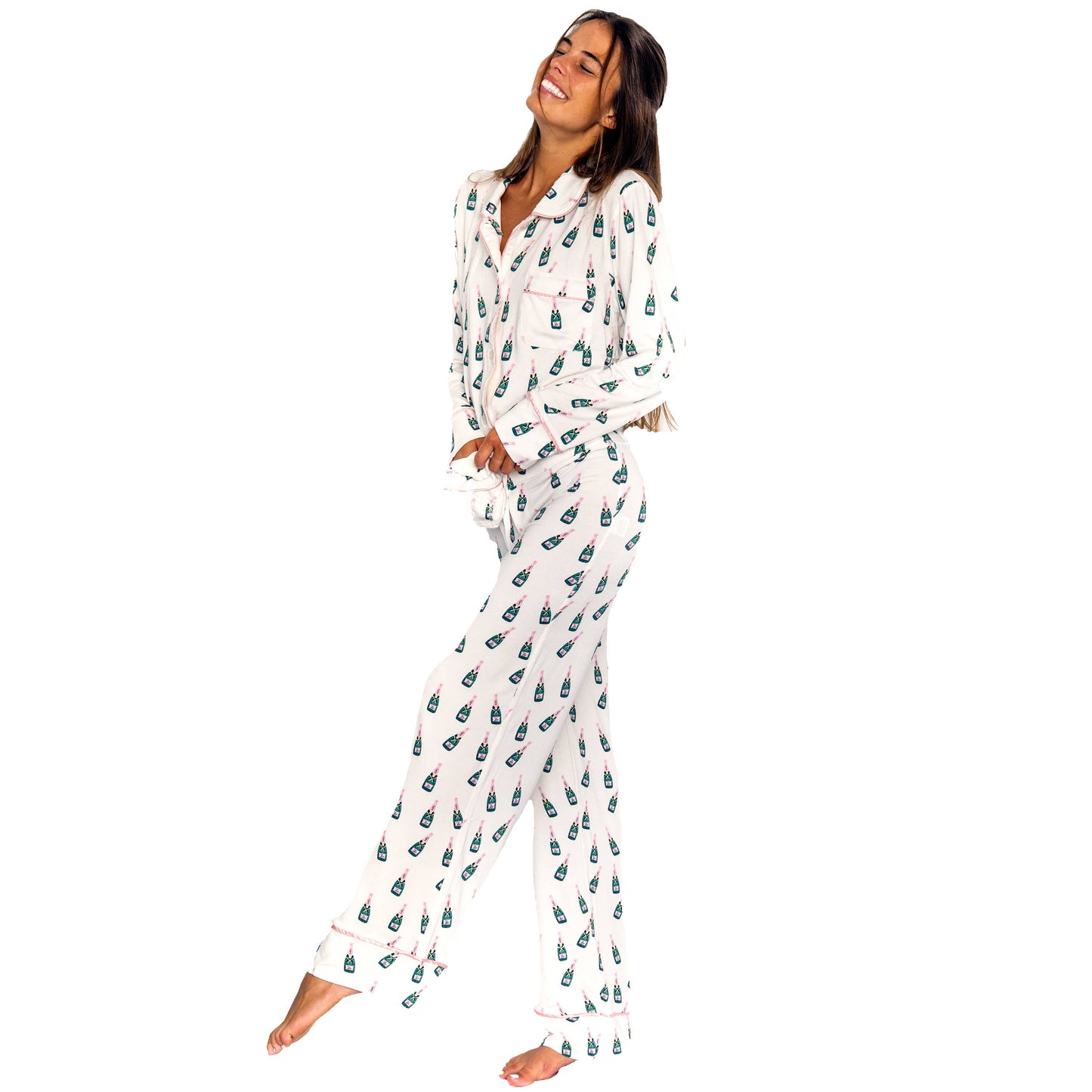 Pajama Pant Set - Champagne