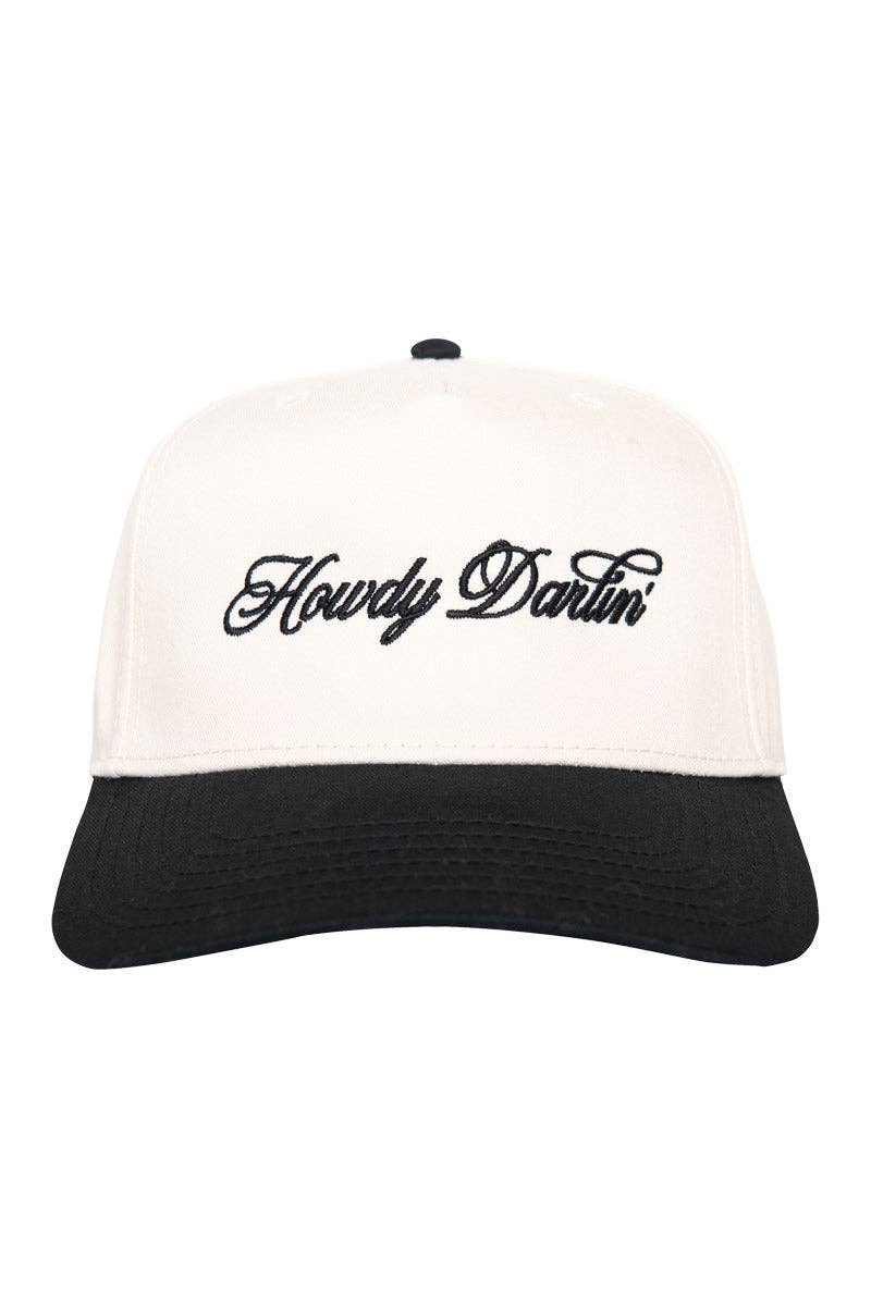 Howdy Darlin' Two-Toned Trucker Hats For Women