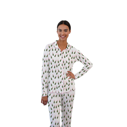 Pajama Pant Set - Champagne